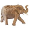 Elefante Madera Tallado - Camino a Casa Uruguay