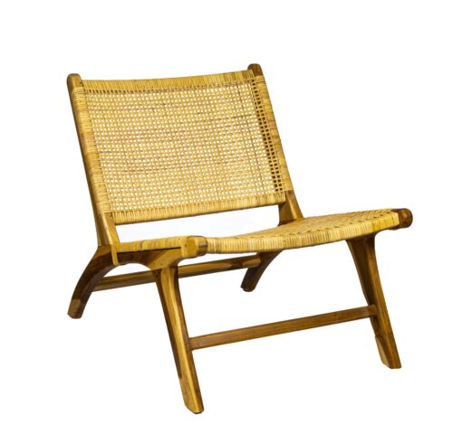 Butaca Madera y Rattan