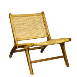 Butaca Madera y Rattan - Camino a Casa Uruguay