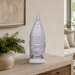 Cabeza de Buda de Madera