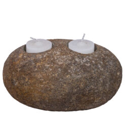 Porta Vela Piedra Natural Doble