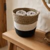 cesto rattan 3 colores g