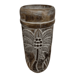 Jarron Tallado de Madera - Camino a Casa Uruguay - Vista 2