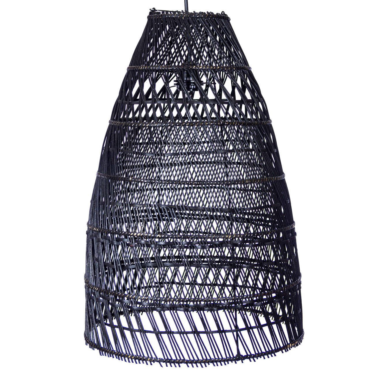 Lámpara de mimbre elegante y moderna