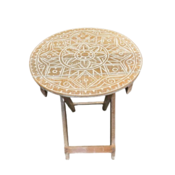 Mesa Tallada plegable