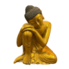 Buda dorado en posición de meditación.