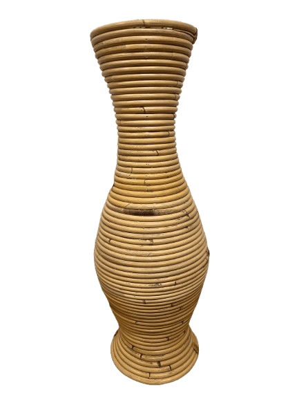 Jarrón Rattan 50 cms alto 1 Jarrón Rattan 50 cms alto - Camino a Casa Uruguay