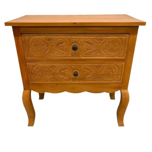 Mueble 2 Cajones Tallados 1 Mueble 2 Cajones Tallados
