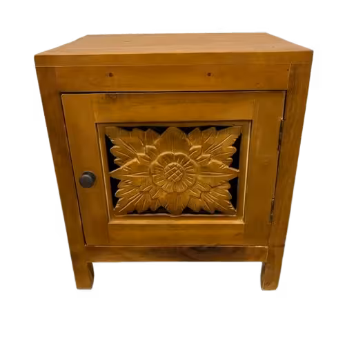 Mesa de Luz Tallada Sinta 1 Mesa de Luz Tallada Sinta